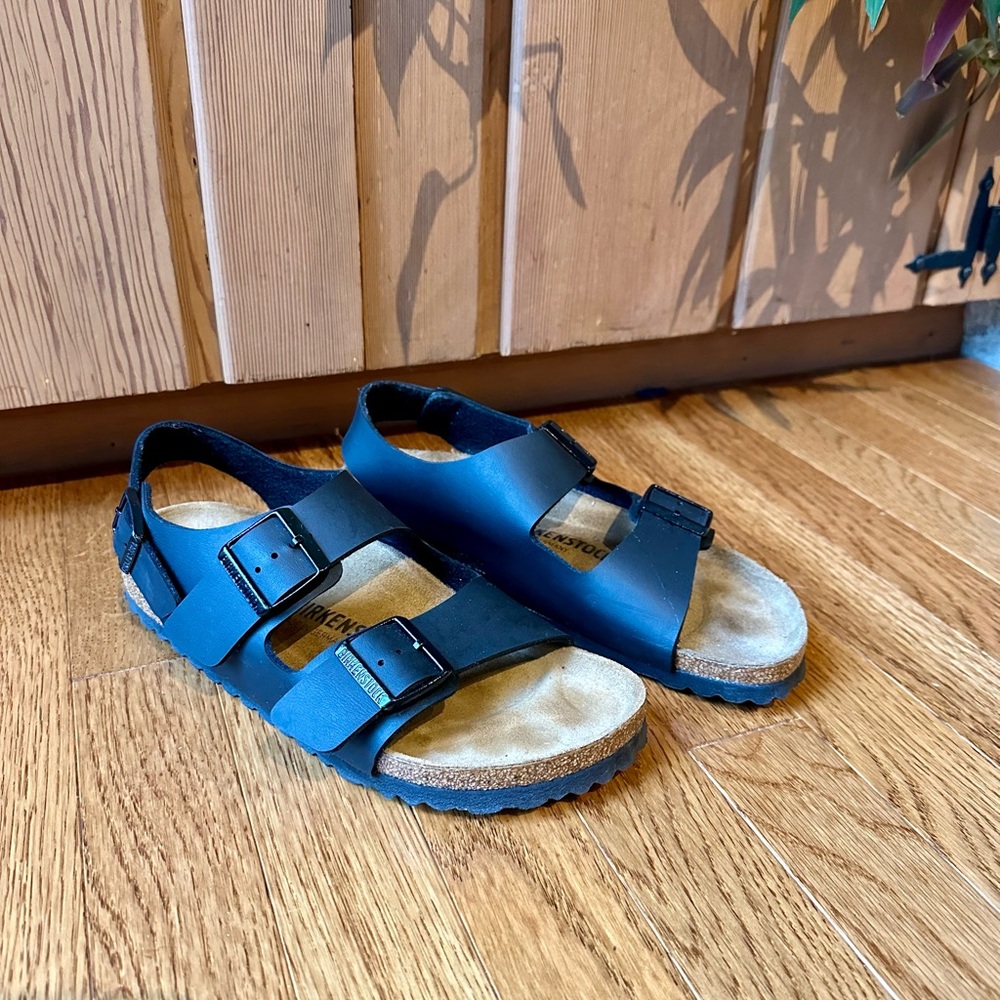 Birkenstock Milano Black EU39 Medium/Narrow VGUC